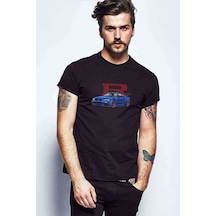Gtr Baskılı Siyah Erkek Tshirt