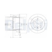 Delphı Bg3235 Arka Fren Diski 2d0615601 2d0615601c A9014230412 - 2 Adettir