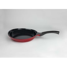 Bordain Alüminyum Kızartma Tavası 24 Cm Kırmızı D-bor24fr