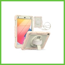 Bezos Apple iPad Uyumlu 5 Air 9.7 Kılıf Strap New Tablet Kapak - Pembe Dmc