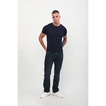 Erkek Likralı Regular Fit Haki Jean Pantolon Haki