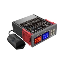 Stc-3028 Lcd Ekranlı Nem Sıcaklık Kontrol Termostatı 12V Stc 3028