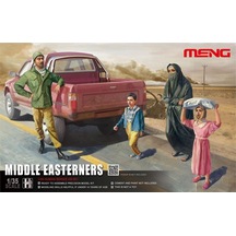 Meng Hs-001 1/35 Ölçek, Ortadoğulu İnsanlar, 4 Adet, Plastik Figür Model Kiti-48700