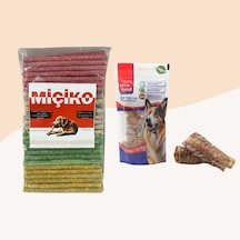 Miçiko Renkli Munchy Köpek Ödülü 100'lü + Dana Gırtlak 100 G