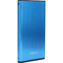 Mufunye Alüminyum Usb 3.0 Sata Disk Kutusu 2.5 İnç Ssd Ve Sabit Disk Desteği 5gbps Hızlı Veri Transferi Plug & Play Mavi