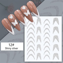 3d Reflektif Efekt Nail Art Sticker Model - 17 55881- 17