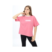 Angelos Girls Kız Çocuk Yaka Ribanalı Yazı Baskılı T-shirt 9-14 001