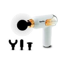 Aprilla Afm-2892 4 Başlıklı Şarjlı Sporcu Masaj Aleti Beyaz