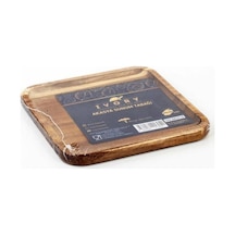 Ivory Akasya 20 Cm Kare Servis Tabağı Kahverengi