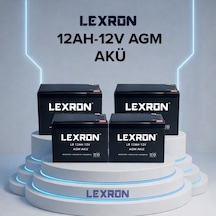 Lexron 12ah 12v Agm Akü 4 Adet