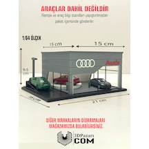 3d Baskı 1/64 Ölçekli Audi Showroom Tasarımlı Diorama Araç Sergileme Garajı