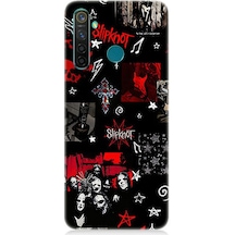 Realme 5 Pro Uyumlu Slipknot Poster Desenli Silikon Kılıf