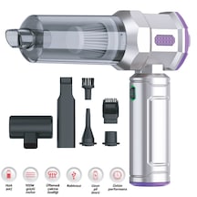 Oto Araç Süpürgesi Profesyonel Şarjlı 100w Çekme Ve Üfleme Br0909012 Gri