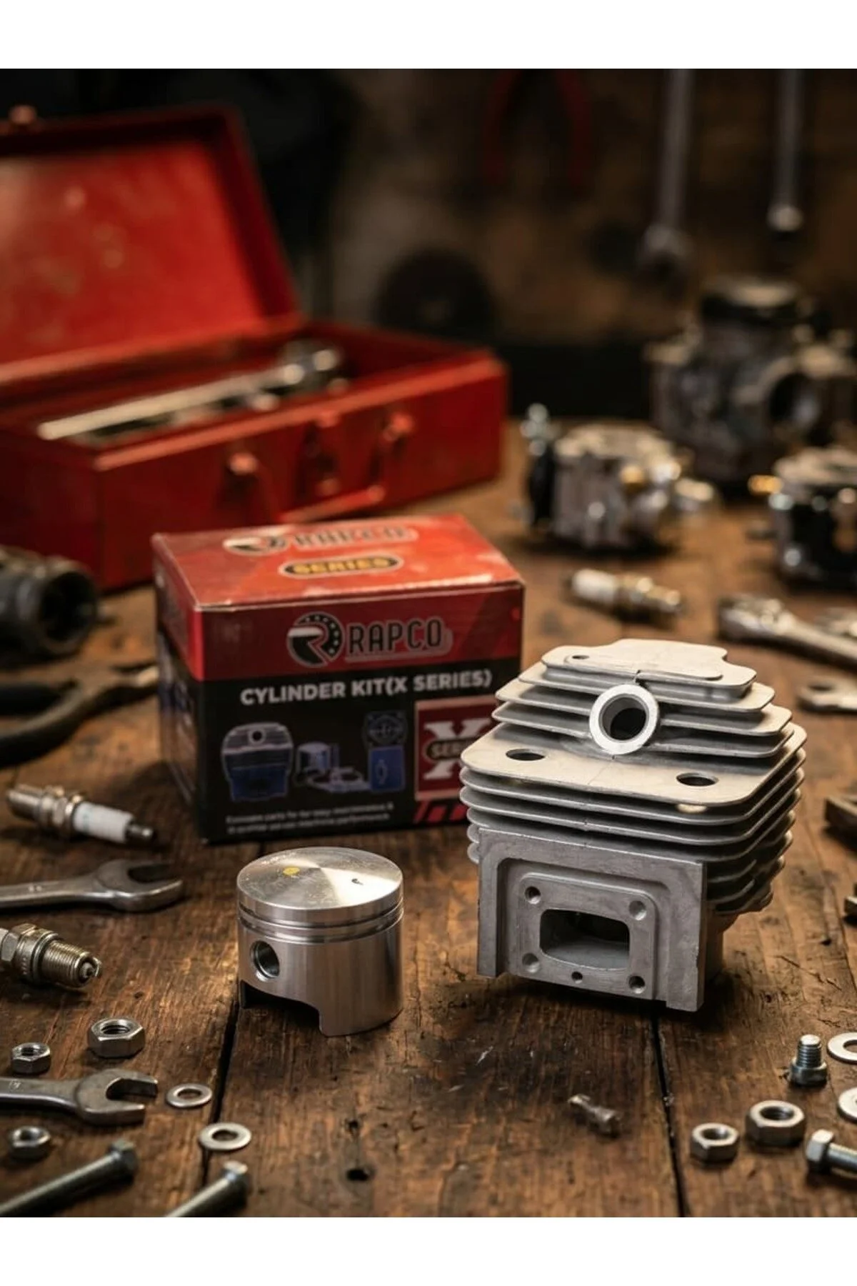 Motorlu Tırpan Silindir Piston Kiti 44mm 52cc - Tüm Çin Grubu Uyumlu