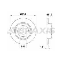 Braxıs Ae0099 Fren Diski On 402065f001 - 2 Adettir