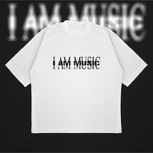 Startmore Suicideboys I Am Musician Boxy Fit Oversize Unisex Tshirt Baskılı Tişört Beyaz