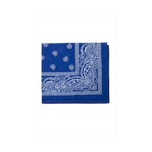 Zero Land Çini - 72 - Desenli Bandana - Glblseme - 50x50 Mavi