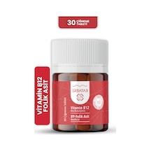 Erbatab Vitamin B12 Folik Asit B9 Takviye Edici Gıda 30 Çiğneme Tablet