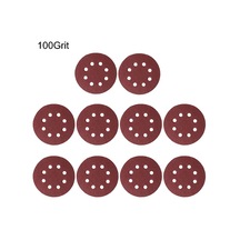 Yuvarlak Zımpara Diskleri Döngü Delikleri Şekil Taşlama Zımpara Pedi 100