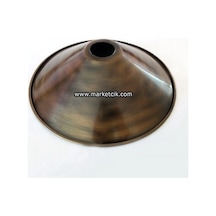 Dekoratif Eskitme Metal Abajur Aplik Rustik Ampul Şapkası 22 Cm