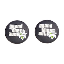 Gta 5 Desenli Xbox One S/one X/xbox E/xbox 360 Analog Koruyucu Silikon Pad Beyaz