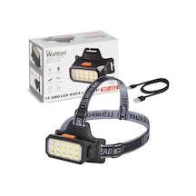 15 Ledli Sarı / Beyaz Şarjlı Kafa Lambası Wt-652 Çok Renkli