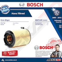 Vw Passat B6 2.0 Fsı Bosch  Hava Filtresi 2005-2010