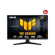 Asus Tuf Gamıng Vg279qm5a 27" 0.3ms, 240hz, Full Hd, Dp, 2xhdmı, Hoparlör, Fast Ips Led, Elmb S