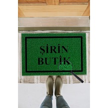 KIVIRCIK PASPAS KISIYE OZEL BUTIK YESIL 40X60 CM Dekoratif Çok Amaçlı Iç ve Dış Kapı Paspası