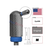 Rolinstar 6.6 Gümüş Büyük Namlu Yuvarlak Pürüzsüz Üst Tırnak Matkap Uçları Freze Kesici Manikür Pedikür Dosyalama Green Kahverengi