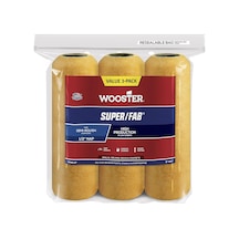 Wooster Fırça Mini-halojen R740 9 Super/fab Roller, 1/2 İnç Nap, 3'lü Paket, 9 İnç