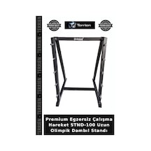 Premium Egzersiz Çalışma Hareket Stnd-100 Uzun Olimpik Dambıl Standı