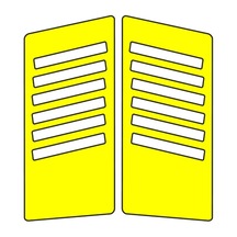 Sevenkardeşler Cg Sarı Yan Kapak Sticker