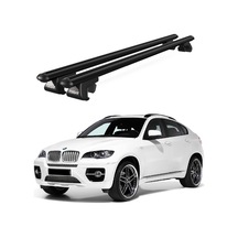 Venüs Bmw X6 E71 2008-2014 Uyumlu Siyah Ara Atkı Port Bagaj Tavan Barı