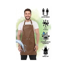 Hawk Era Önlük Şef Garson Restaurant Kafe Aşçı Mutfak Barista Kuaför Deri İş Önlüğü İki Cepli Siyah