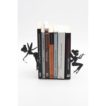 Kitap Tutucu Perili Metal Kitap Tutucu Dekoratif Metal Kitap Tutucu 2 Li Kitap Tutucu Siyah