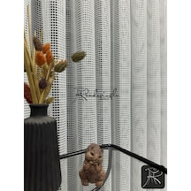 File Delikli Ultra Gramajlı Tül Perde 5 Renk Ekru