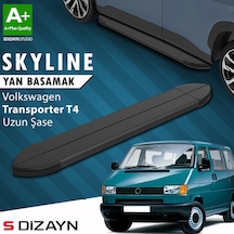 S-dizayn Vw Transporter T4 Uzun Şase Skyline Siyah Yan Basamak 253 Cm 1995-2003 A+ Kalite