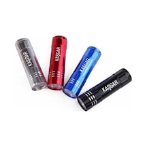 Süper Parlak 9 Ledli Metal Mini El Feneri -Çok Renkli