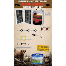 Puhu Ahanda Compact Çit Cihazı Hazır Kurulum Seti 15000 Volt Cihazlı