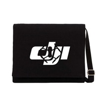 Dji Logo Silüet Siyah Kanvas Postacı Çantası
