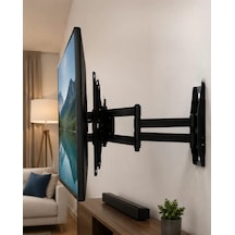 27 55 İnç Hareketli Tv Askı Aparatı Duvara Monte Tv Taşıyıcı Mh-hs4129-6452
