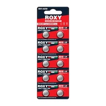 Hubrendy Sh Roxy Rxy-ag10 1.5 Volt Lr54/1130/189/389 Alkalin Düğme Pil 10'lu Paket