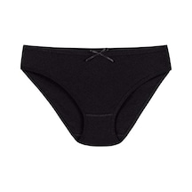 12 Adet Yıldız Bayan Ribana Kalpli Bikini Külot Siyah 3578 001