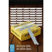 Zenvia 100 Lü Berber Ustura Jileti - Yarım Jilet- Berber Jileti Nano Absolute Znv2023