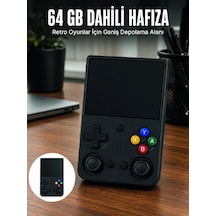 Mey İthalat Aşınabilir Retro El Oyun Konsolu 64gb Hafızalı Ips Ekranlı Oyun Cihazı