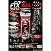 Fix All High Tack 300 Kg Güçlü Yapıştırıcı Beyaz Delmeden Montaj, Ahşap Metal Cam Seramik Pvc Çok Çok Renkli