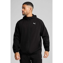 Puma M Tad Tech Woven Full Zip Siyah Erkek Fermuarlı Sweatshirt Çok Renkli