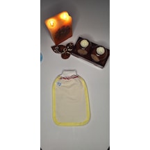 Eker Kese Tekstil Ürünleri Eker-sarı Biyeli Hızlıgiy Kese-banyo Ve Duş Kesesi-lastikli Kese-doğal Özel Dokuma-standart Kese