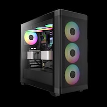 Gamdıas Athena M3, 850w, 80+ Bronze, Tempered Glass, Type-c, Mesh Ön Panel, Argb, Atx, Gamıng Kasa